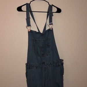 Blue jean overalls